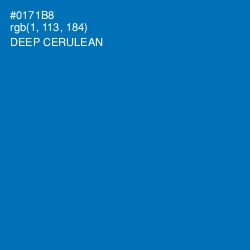 #0171B8 - Deep Cerulean Color Image